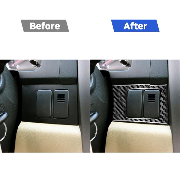 2 pezzi/set adesivo decorativo per pannello scatola scheda di controllo centrale per auto in fibra di carbonio per Honda CRV 2007-2011, guida a sinistra, Central Control Card Box ,Left Drive