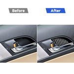 4 pezzi/set adesivo decorativo patch porta interna auto in fibra di carbonio per Honda CRV 2007-2011, guida sinistra e destra universale, Inner Door Bowl Patch