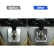 Adesivo decorativo per telaio indicatore di marcia per auto in fibra di carbonio per Honda CRV 2007-2011, guida a sinistra, Gear Indicator Frame,Left Drive