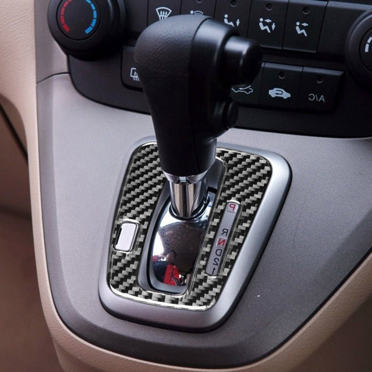Adesivo decorativo per telaio indicatore di marcia per auto in fibra di carbonio per Honda CRV 2007-2011, guida a destra, Gear Indicator Frame,Right Drive