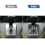 Adesivo decorativo per telaio indicatore di marcia per auto in fibra di carbonio per Honda CRV 2007-2011, guida a destra, Gear Indicator Frame,Right Drive