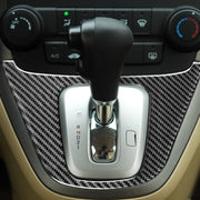 Adesivo decorativo per telaio del pannello degli ingranaggi dell'auto in fibra di carbonio per Honda CRV 2007-2011, guida a destra e a sinistra universale, Gear Panel Frame