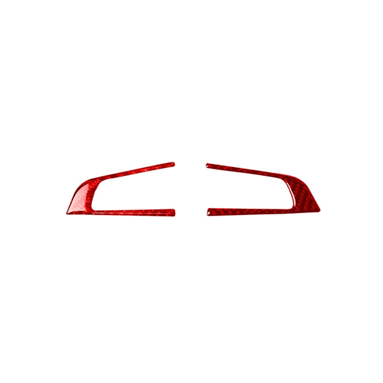 2 pezzi/set adesivo decorativo pannello pulsanti volante in fibra di carbonio per Alfa Romeo Giulia 2017-2019, guida sinistra e destra universale, Steering Wheel Button Panel