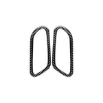 2 pezzi/set adesivo decorativo per maniglia interna della porta in fibra di carbonio per Volkswagen Scirocco 2009-2016, guida sinistra e destra universale, Inner Door Handle