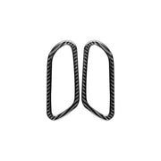 2 pezzi/set adesivo decorativo per maniglia interna della porta in fibra di carbonio per Volkswagen Scirocco 2009-2016, guida sinistra e destra universale, Inner Door Handle