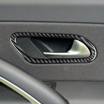 2 pezzi/set adesivo decorativo per maniglia interna della porta in fibra di carbonio per Volkswagen Scirocco 2009-2016, guida sinistra e destra universale, Inner Door Handle