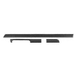 3 pezzi/set adesivo decorativo per cruscotto auto in fibra di carbonio per Volkswagen Scirocco 2009-2016, guida a sinistra, Dashboard Strip,Left Drive