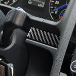 3 pezzi/set adesivo decorativo per cruscotto auto in fibra di carbonio per Volkswagen Scirocco 2009-2016, guida a sinistra, Dashboard Strip,Left Drive