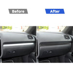 3 pezzi/set adesivo decorativo per cruscotto auto in fibra di carbonio per Volkswagen Scirocco 2009-2016, guida a sinistra, Dashboard Strip,Left Drive