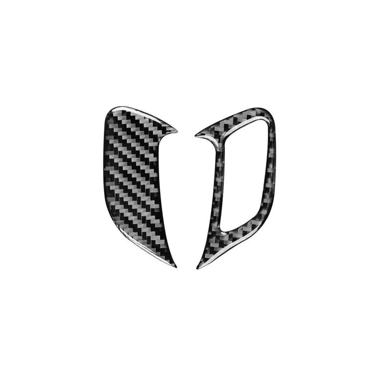 2 pezzi/set adesivo decorativo per telaio serratura portiera in fibra di carbonio per Volkswagen Scirocco 2009-2016, guida a sinistra, Door Lock Frame ,Left Drive