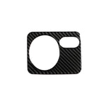 Adesivo decorativo per pannello interruttori fari per auto in fibra di carbonio per Volkswagen Golf 6 2008-2012, guida a sinistra, Headlight Switch Panel, Left Driving