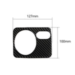Adesivo decorativo per pannello interruttori fari per auto in fibra di carbonio per Volkswagen Golf 6 2008-2012, guida a sinistra, Headlight Switch Panel, Left Driving