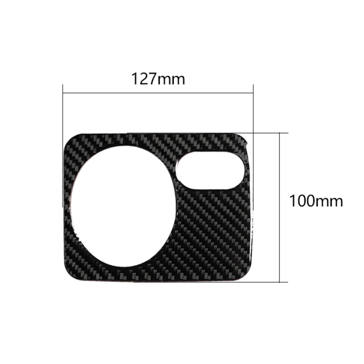 Adesivo decorativo per pannello interruttori fari per auto in fibra di carbonio per Volkswagen Golf 6 2008-2012, guida a sinistra, Headlight Switch Panel, Left Driving