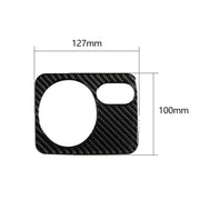 Adesivo decorativo per pannello interruttori fari per auto in fibra di carbonio per Volkswagen Golf 6 2008-2012, guida a sinistra, Headlight Switch Panel, Left Driving