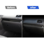 Adesivo decorativo per striscia di controllo centrale per auto in fibra di carbonio per Volkswagen Golf 6 2008-2012, guida a sinistra, Central Control Strip, Left Driving