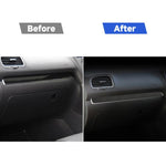 Adesivo decorativo per striscia di controllo centrale per auto in fibra di carbonio per Volkswagen Golf 6 2008-2012, guida a destra, Central Control Strip, Right Driving