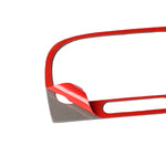 Adesivo decorativo per presa d'aria centrale per auto in fibra di carbonio per Volkswagen Golf 6 2008-2012, Middle Air Outlet