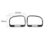 Adesivo decorativo per presa d'aria sinistra destra per auto in fibra di carbonio per Volkswagen Golf 6 2008-2012, Left Right Air Outlet