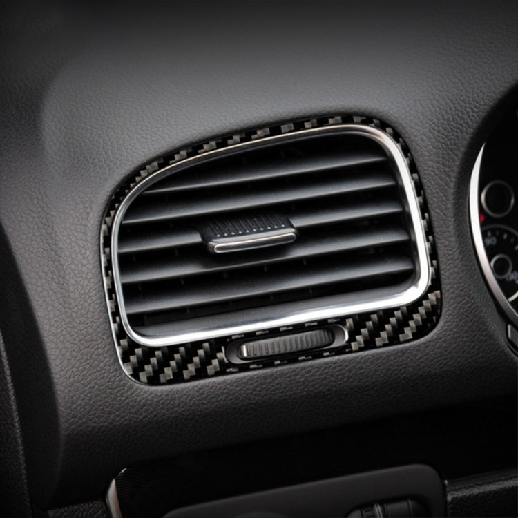 Adesivo decorativo per presa d'aria sinistra destra per auto in fibra di carbonio per Volkswagen Golf 6 2008-2012, Left Right Air Outlet