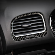 Adesivo decorativo per presa d'aria sinistra destra per auto in fibra di carbonio per Volkswagen Golf 6 2008-2012, Left Right Air Outlet