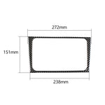 Adesivo decorativo per pannello CD per auto in fibra di carbonio per Volkswagen Golf 6 2008-2012, CD Panel