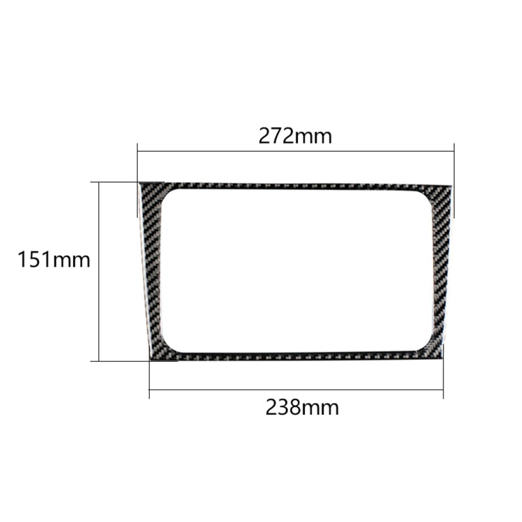 Adesivo decorativo per pannello CD per auto in fibra di carbonio per Volkswagen Golf 6 2008-2012, CD Panel