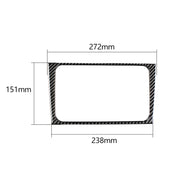 Adesivo decorativo per pannello CD per auto in fibra di carbonio per Volkswagen Golf 6 2008-2012, CD Panel
