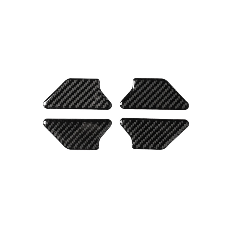 Adesivo decorativo per pannello interno della ciotola della porta interna dell'auto in fibra di carbonio per Volkswagen Golf 6 2008-2012, Inner Door Bowl Panel