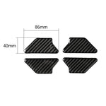 Adesivo decorativo per pannello interno della ciotola della porta interna dell'auto in fibra di carbonio per Volkswagen Golf 6 2008-2012, Inner Door Bowl Panel