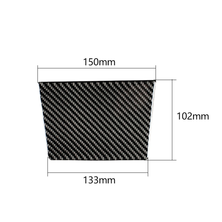 Adesivo decorativo per pannello posacenere per auto in fibra di carbonio per Volkswagen Golf 6 2008-2012, Ashtray Panel