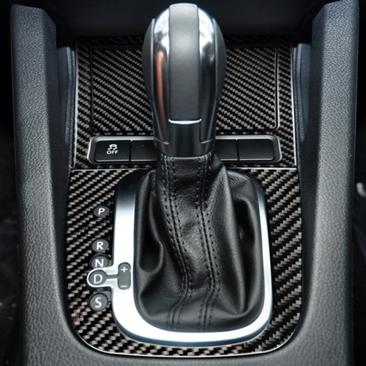 Adesivo decorativo per pannello posacenere per auto in fibra di carbonio per Volkswagen Golf 6 2008-2012, Ashtray Panel