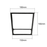Adesivo decorativo per telaio posacenere per auto in fibra di carbonio per Volkswagen Golf 6 2008-2012, Ashtray Frame