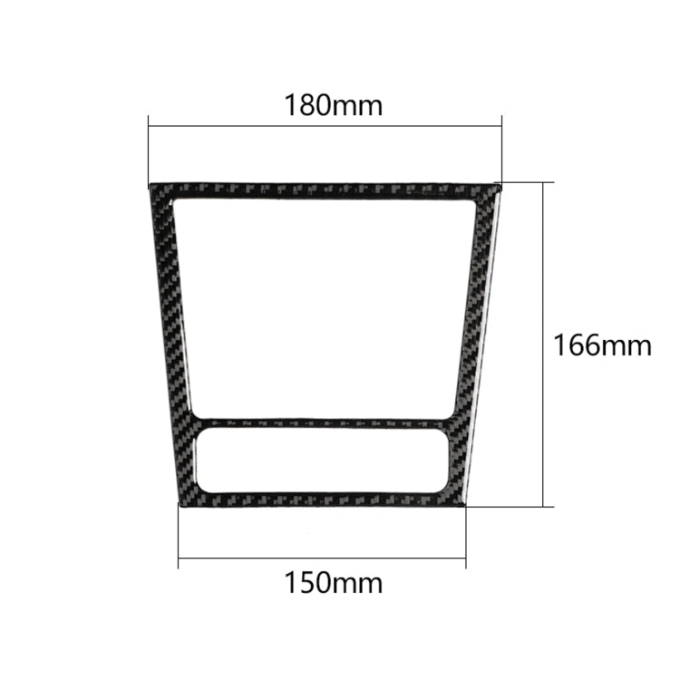Adesivo decorativo per telaio posacenere per auto in fibra di carbonio per Volkswagen Golf 6 2008-2012, Ashtray Frame