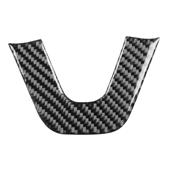 Adesivo decorativo per il mento del volante dell'auto in fibra di carbonio per Dodge Challenger dal 2015 ad oggi, guida a sinistra, Steering Wheel Chin
