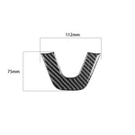 Adesivo decorativo per il mento del volante dell'auto in fibra di carbonio per Dodge Challenger dal 2015 ad oggi, guida a sinistra, Steering Wheel Chin