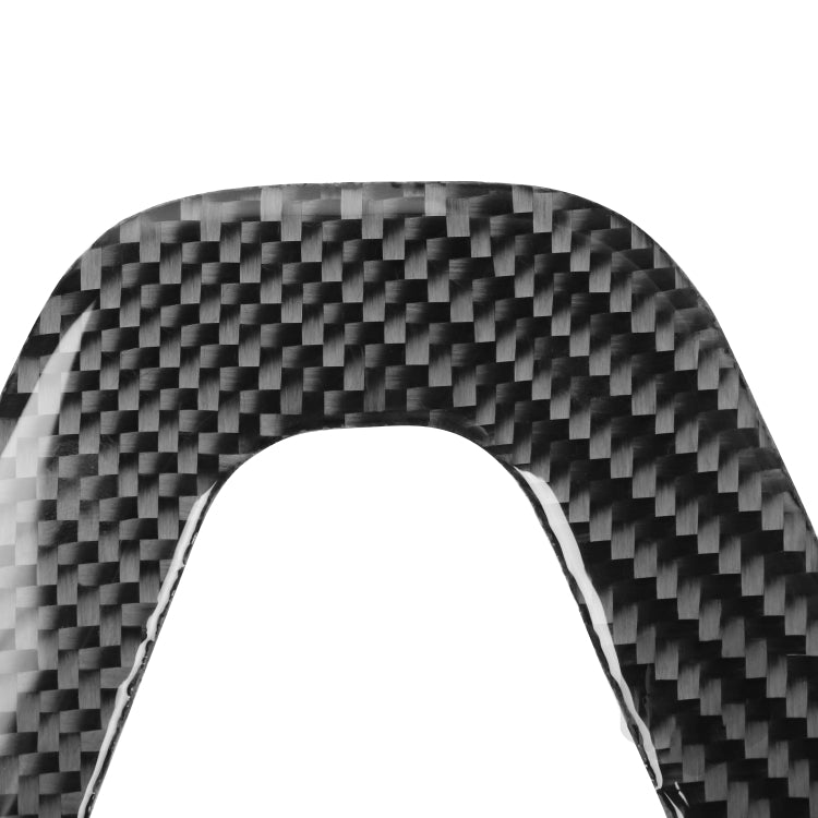 Adesivo decorativo per il mento del volante dell'auto in fibra di carbonio per Dodge Challenger dal 2015 ad oggi, guida a sinistra, Steering Wheel Chin