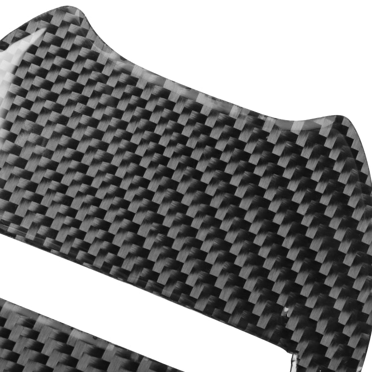 2 pezzi/set logo volante per auto in fibra di carbonio + adesivo decorativo per il mento per Dodge Challenger dal 2015 ad oggi, guida a sinistra, Steering Wheel Logo + Chin