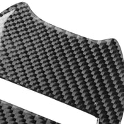 2 pezzi/set logo volante per auto in fibra di carbonio + adesivo decorativo per il mento per Dodge Challenger dal 2015 ad oggi, guida a sinistra, Steering Wheel Logo + Chin