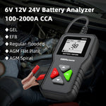 Analizzatore tester batteria BM550 6V / 12V / 24V 3 in 1 Rilevatore durata batteria, BM550