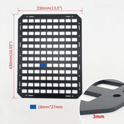 Portaoggetti per pannello Molle per organizer rigido per schienale del sedile dell'auto, Storage Rack