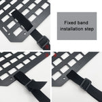 Portaoggetti per pannello Molle per organizer rigido per schienale del sedile dell'auto, Storage Rack