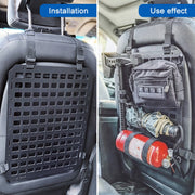 Portaoggetti per pannello Molle per organizer rigido per schienale del sedile dell'auto, Storage Rack