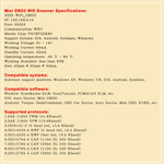Strumento diagnostico di guasto dell'auto del mini rilevatore di auto WIFI OBD2, Car Fault Diagnostic Tool