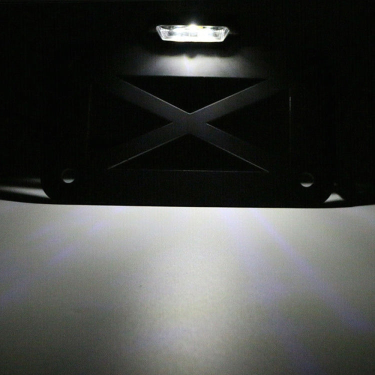 Portatarga retrò per moto American Cruise con luce, License Plate Holder