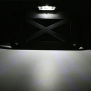 Portatarga retrò per moto American Cruise con luce, License Plate Holder