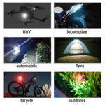 Luce stroboscopica multimodale super impermeabile per moto con telecomando wireless, Multi-Mode Strobe Light w