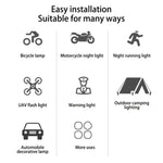 Luce stroboscopica multimodale super impermeabile per moto con telecomando wireless, Multi-Mode Strobe Light w