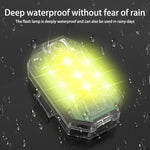 Luce stroboscopica multimodale super impermeabile per moto con telecomando wireless, Multi-Mode Strobe Light w