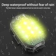 Luce stroboscopica multimodale super impermeabile per moto con telecomando wireless, Multi-Mode Strobe Light w