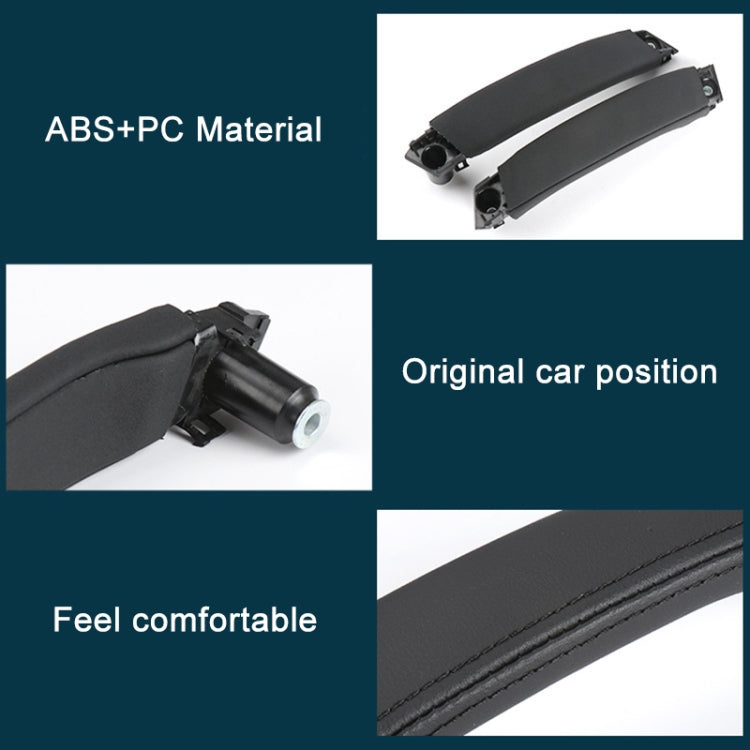 Per Land Rover Discovery 2015-2019 Texture in pelle per auto Maniglia interna per porta destra LR076163, Guida a sinistra, Leather Texture Right Handle